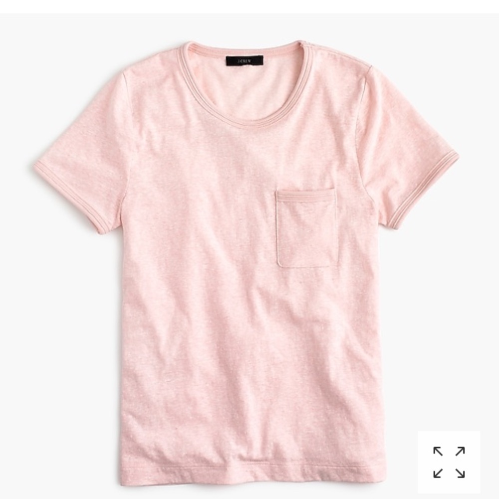 JCrew slub cotton ringer T shirt - large